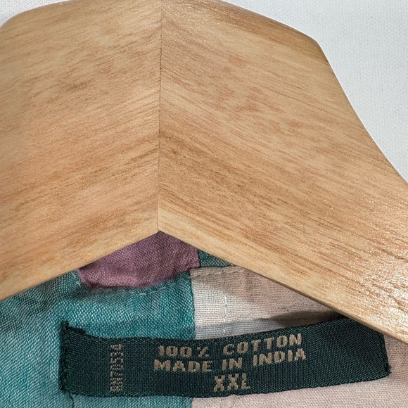 Orvis Patchwork Button Up Short Sleeve Shirt Size XXL - Picture 9 of 9